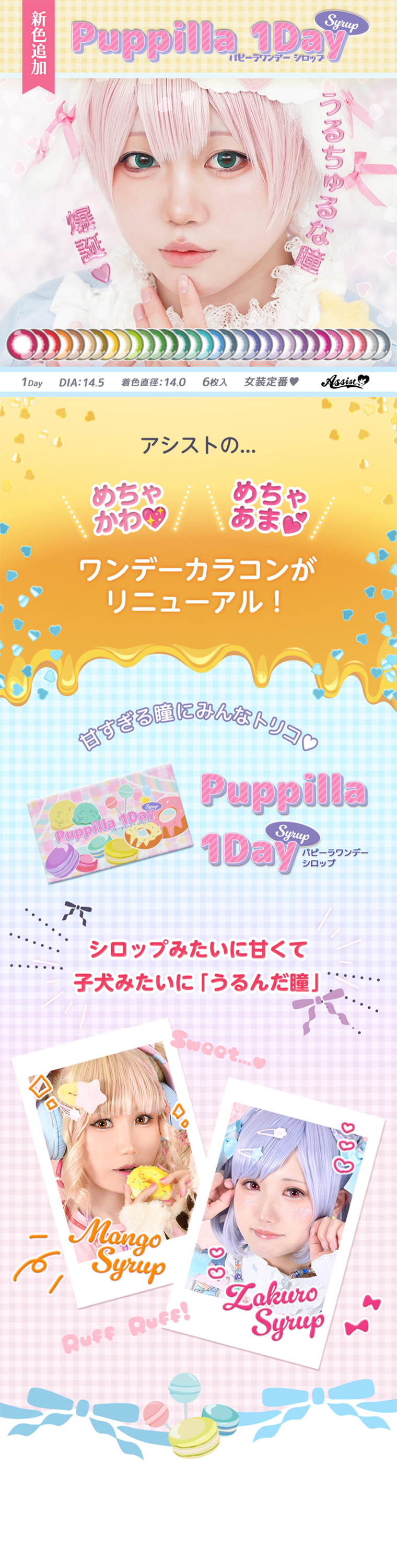 アシストシュシュ パピーラワンデーシロップ メインビジュアル画像