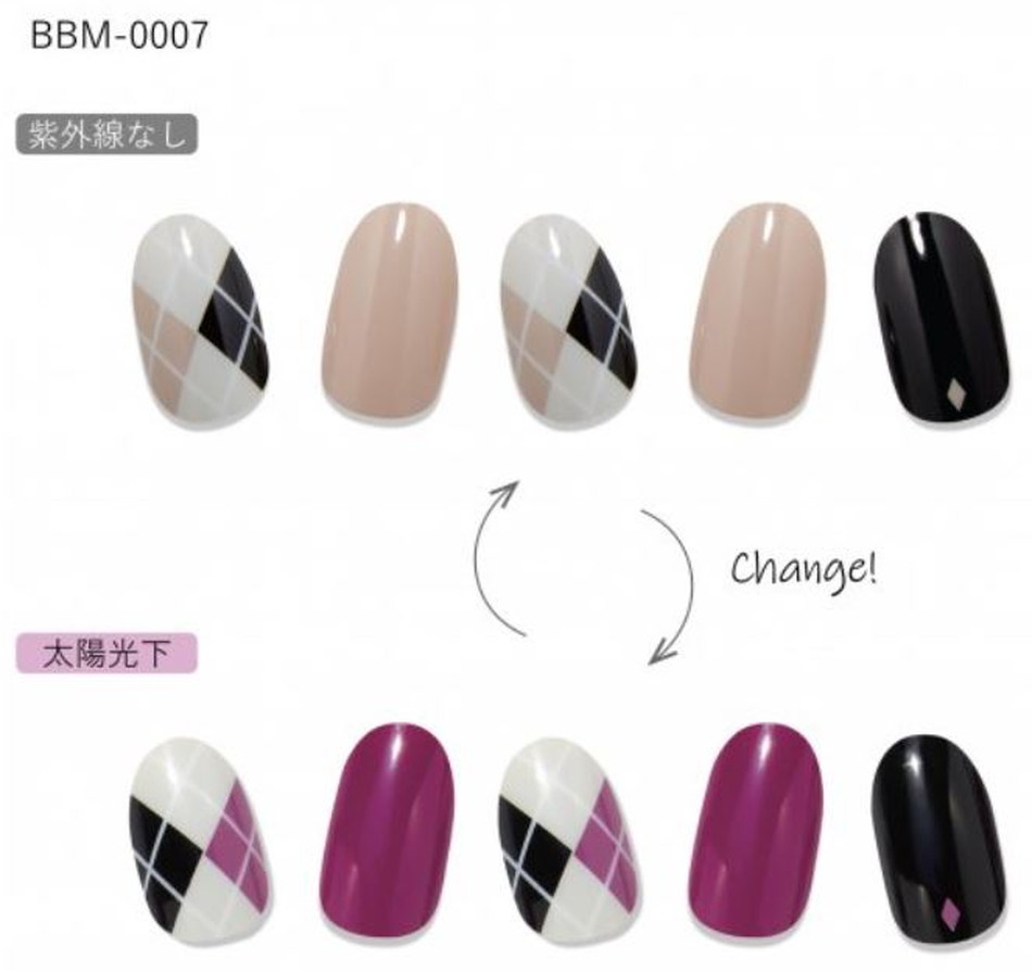 カラーチェンジポラポラCC PORAPORA(紫外線で色が変わるジェルネイルシール)LP画像11