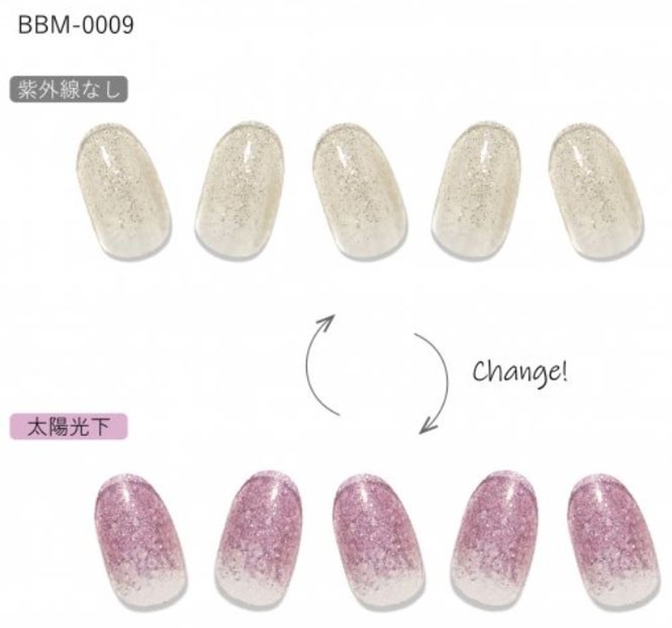 カラーチェンジポラポラCC PORAPORA(紫外線で色が変わるジェルネイルシール)LP画像13