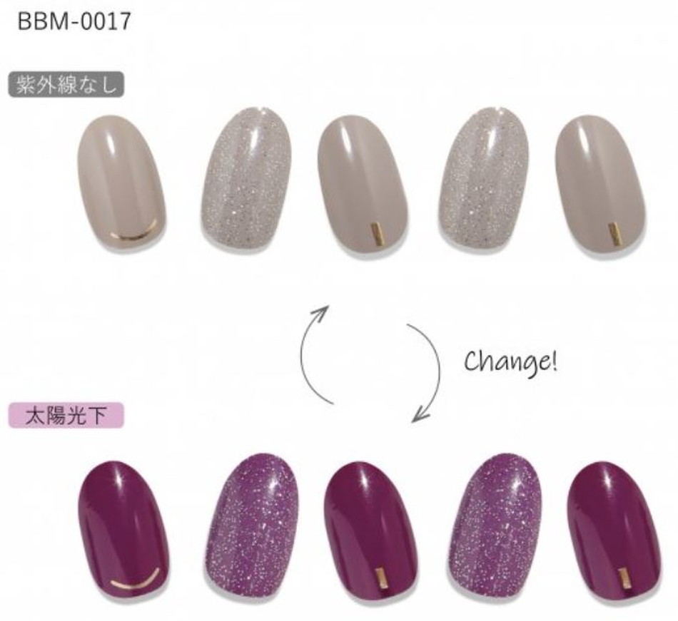 カラーチェンジポラポラCC PORAPORA(紫外線で色が変わるジェルネイルシール)LP画像21