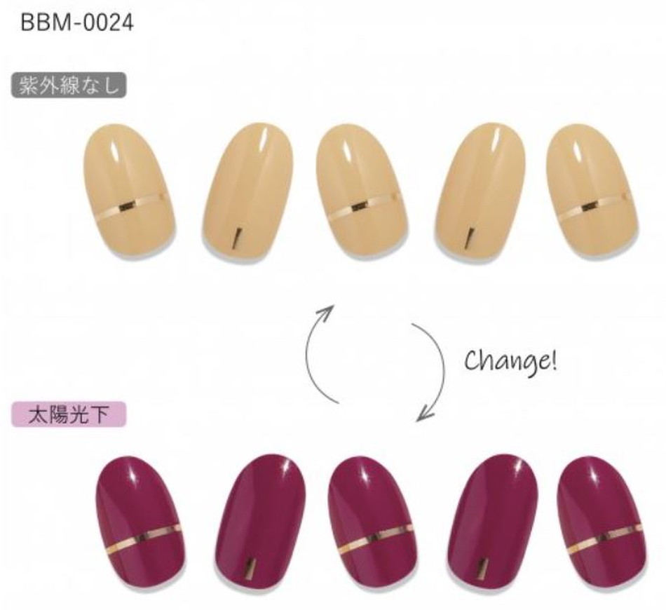 カラーチェンジポラポラCC PORAPORA(紫外線で色が変わるジェルネイルシール)LP画像28