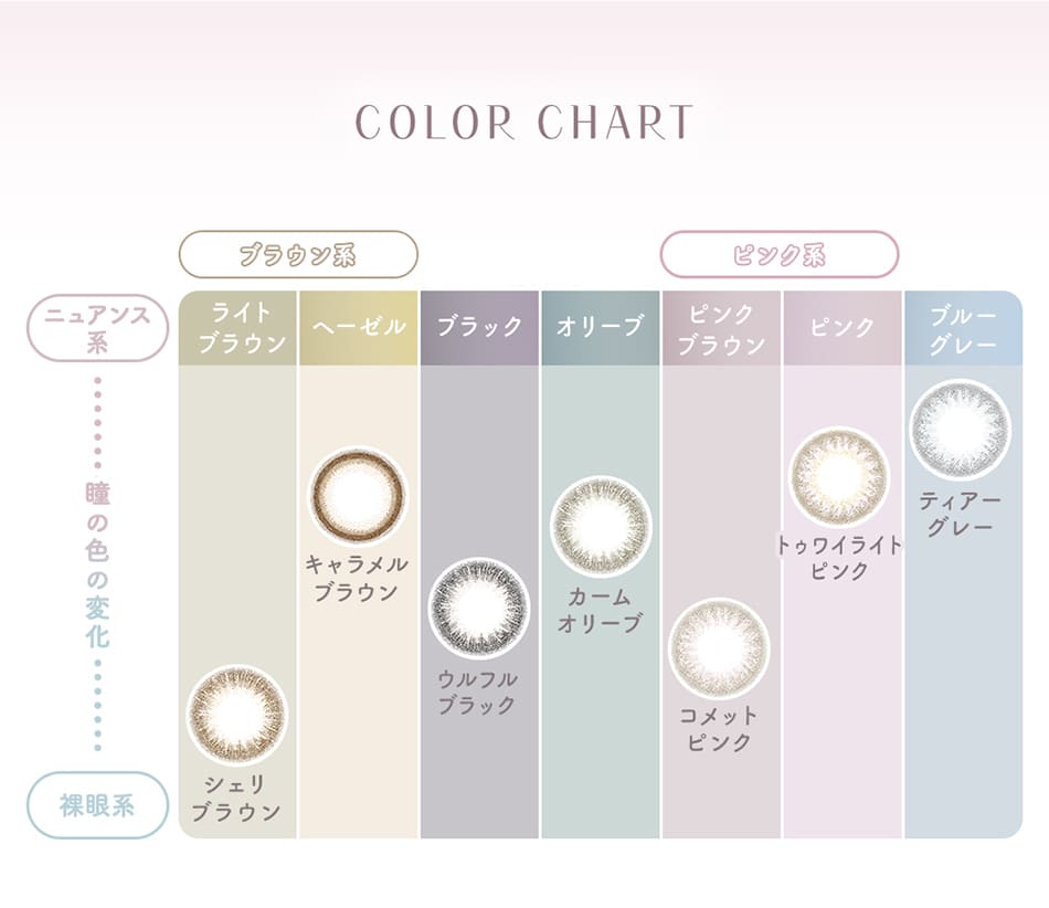 ラムリエramurie カラーチャート