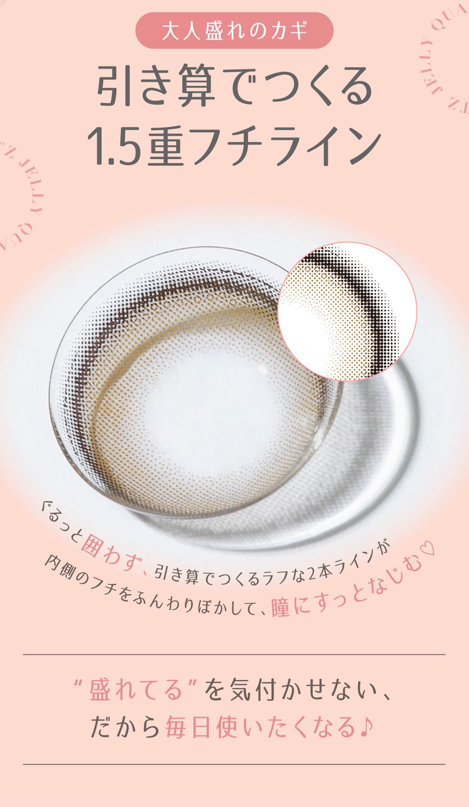 トパーズ マンスリー（TOPARDS 1month）ゼリークォーツレンズ詳細