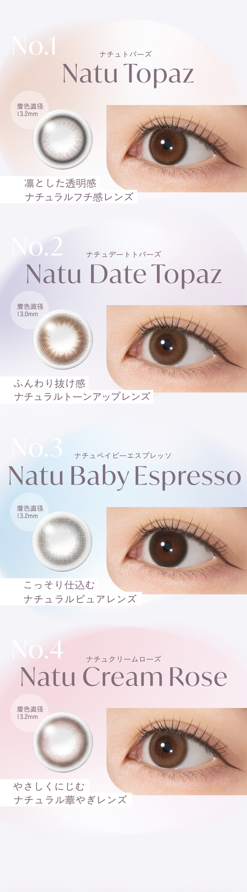 トパーズ シリコーンハイドロゲル（TOPARDS）装着画像