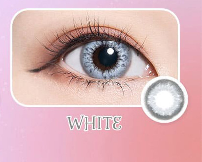 トロンプルイユワンデー ホワイト装着画像