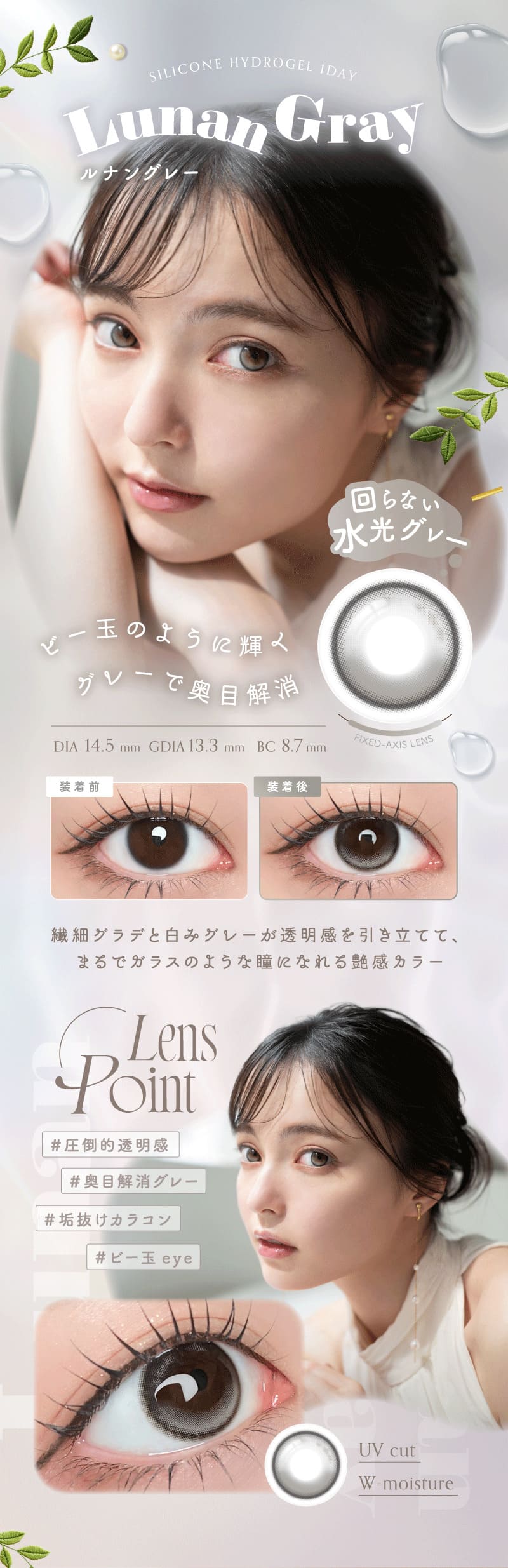 アンローラ（Unrolla）ルナングレーレンズ詳細