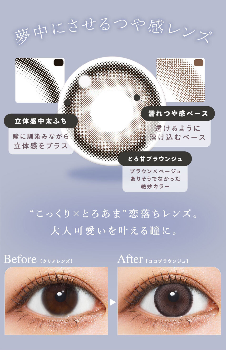 ウユ ワンデー（Uyu 1DAY）ココブラウンジュレンズ詳細