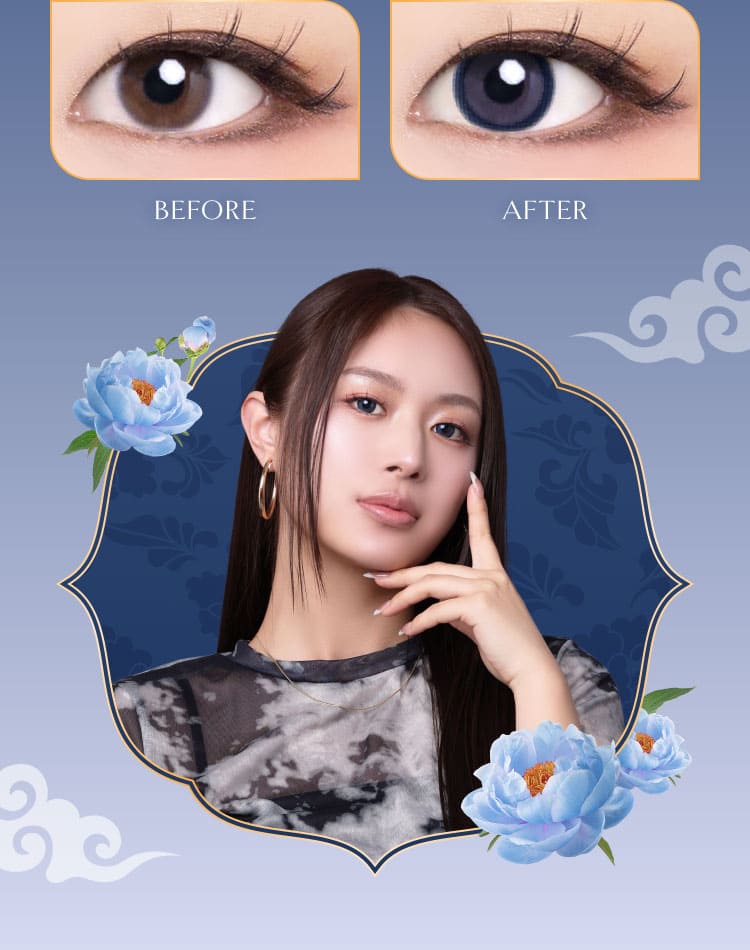 ヴィレジェ（VILLEGE）メイリーネイビー装着画像