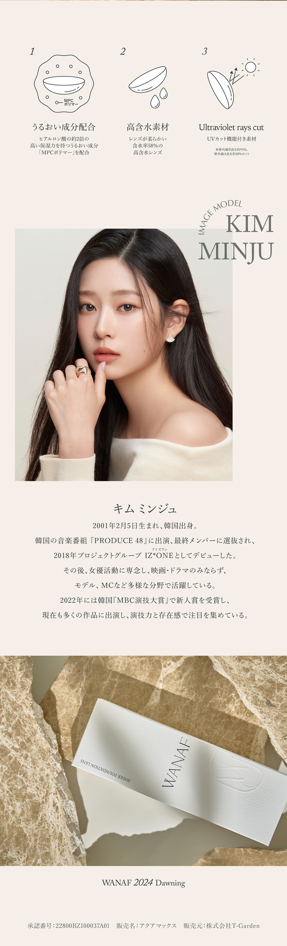 ワナフ（WANAF）レンズスペック