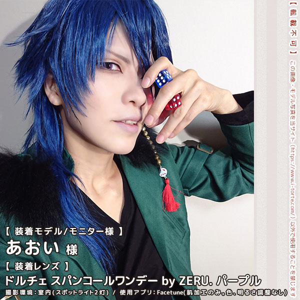 DOLCEドルチェ スパンコールワンデーパープル装着写真2