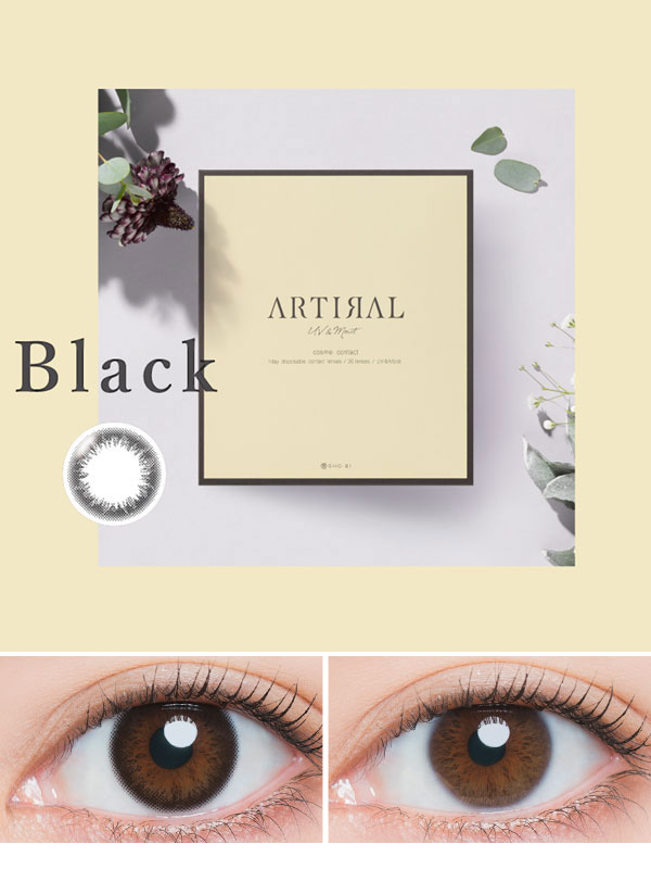 アーティラルワンデー ブラックコスプレカラコン通販アイトルテ