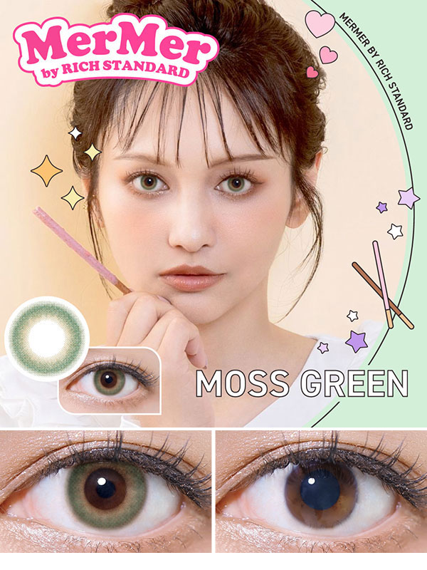 メルメルMerMer by リッチスタンダード モスグリーン|コスプレカラコン通販アイトルテ
