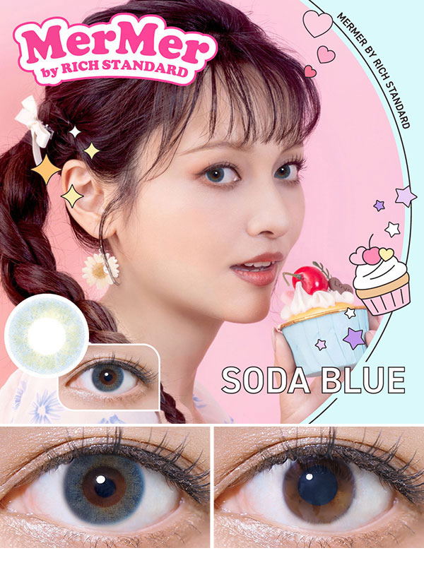メルメルMerMer by リッチスタンダード ソーダブルー|コスプレカラコン通販アイトルテ