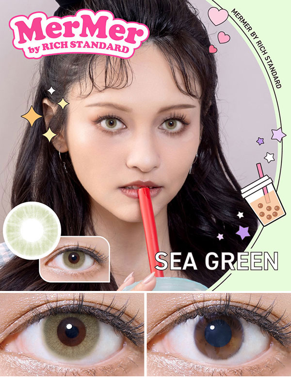 メルメルMerMerヨジャドル高発色レンズシーグリーン コスプレカラコン通販アイトルテ
