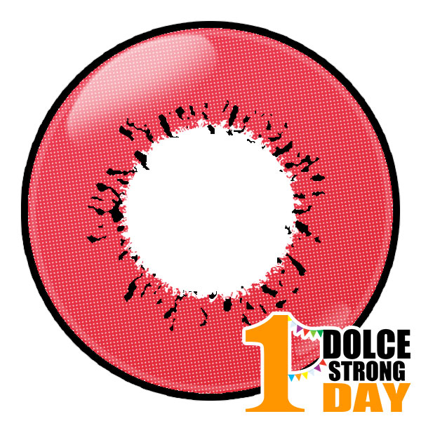 ドルチェストロングワンデー レッドファイア(ドルチェカラコン)