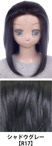 シャドウグレー【R17】コスプレウィッグ 富士達オリジナル オールバック フロントレース|コスプレカラコン通販アイトルテ