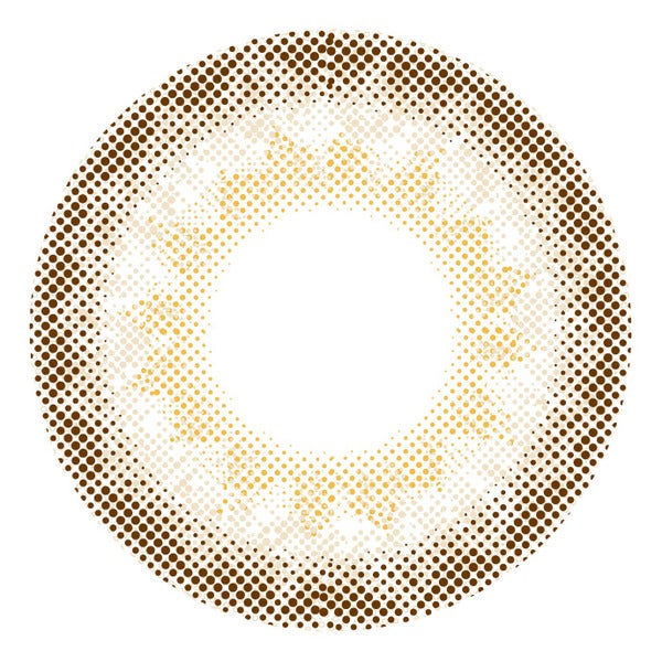 度ありアイジェニックbyエバーカラー リュクスベージュ レンズ画像|コスプレカラコン通販アイトルテ