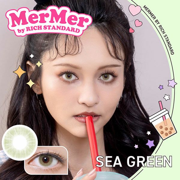 メルメルMerMer by リッチスタンダード シーグリーン|コスプレカラコン