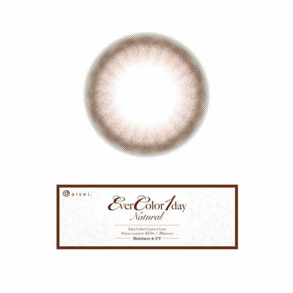 エバーカラーワンデーナチュラル スムースコーラル レンズ画像|コスプレカラコン通販アイトルテ