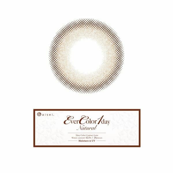 エバーカラーワンデーナチュラル クリアキャメル レンズ画像|コスプレカラコン通販アイトルテ