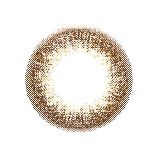 ルミアワンデー14.2mm ヌーディーブラウン レンズ画像|コスプレカラコン通販アイトルテ