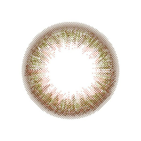 ルミアワンデー14.2mm シフォンオリーブ レンズ画像|コスプレカラコン通販アイトルテ
