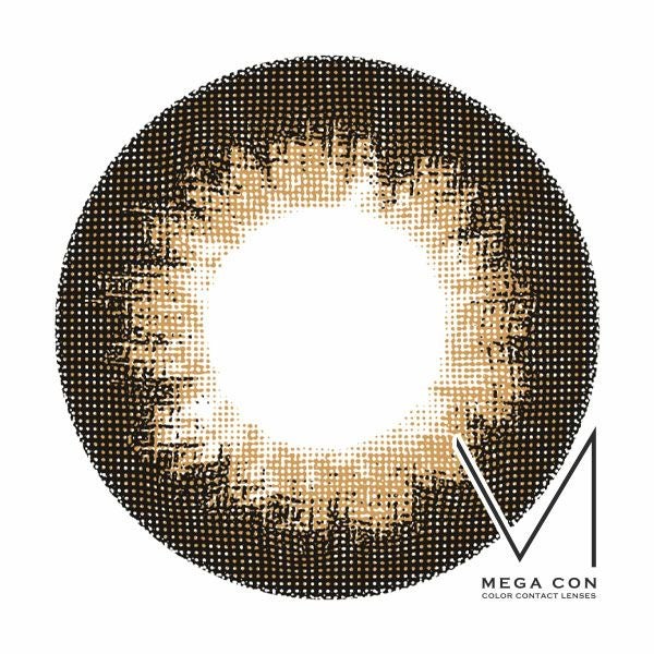メガコンMEGACON カラーサークルブラウンレンズ画像|コスプレカラコン通販アイトルテ