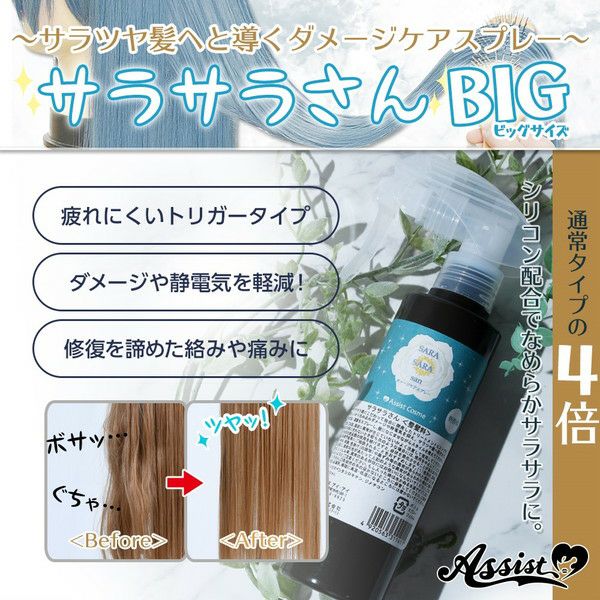 ウィッグ専用ダメージケアスプレー サラサラさん ビッグサイズ200ml