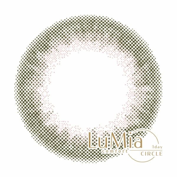 ルミアLuMia コンフォートワンデーサークル コットンオリーブレンズ画像|コスプレカラコン通販アイトルテ