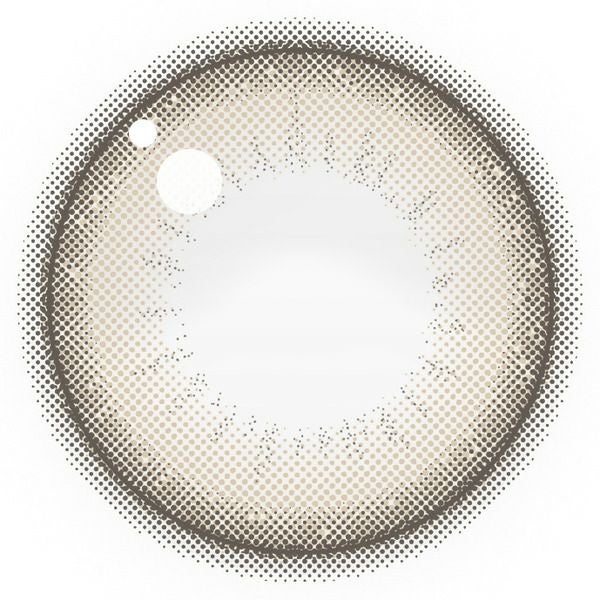 エバーカラーマンスリー パールベージュレンズ画像|コスプレカラコン通販アイトルテ