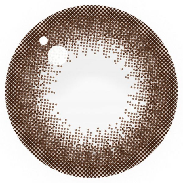 エバーカラーマンスリー ナチュラルブラウンレンズ画像|コスプレカラコン通販アイトルテ