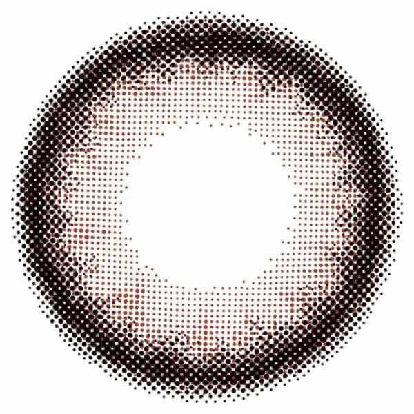 エンジェルカラー バンビシリーズワンデー カシスブラウンレンズ画像|コスプレカラコン通販アイトルテ