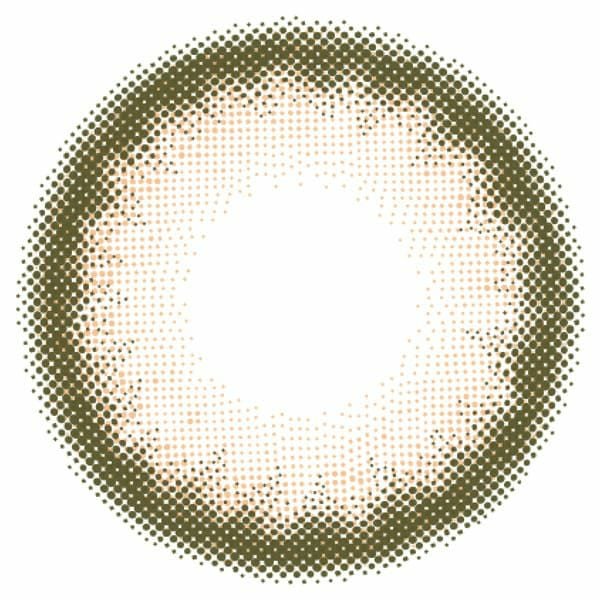 エンジェルカラー バンビシリーズワンデー ミルクベージュレンズ画像|コスプレカラコン通販アイトルテ