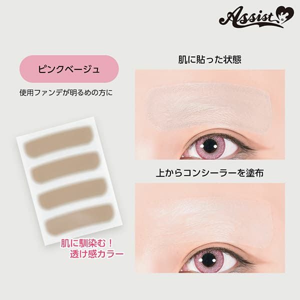 アシストAssist 眉消し職人Ⅱ シールVer. 3シート(12枚)入り【即納