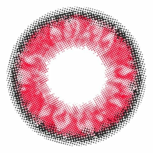 トロンプルイユ ワンデー（Trompeloeil 1day）マダーレッドレンズ画像|コスプレカラコン通販アイトルテ