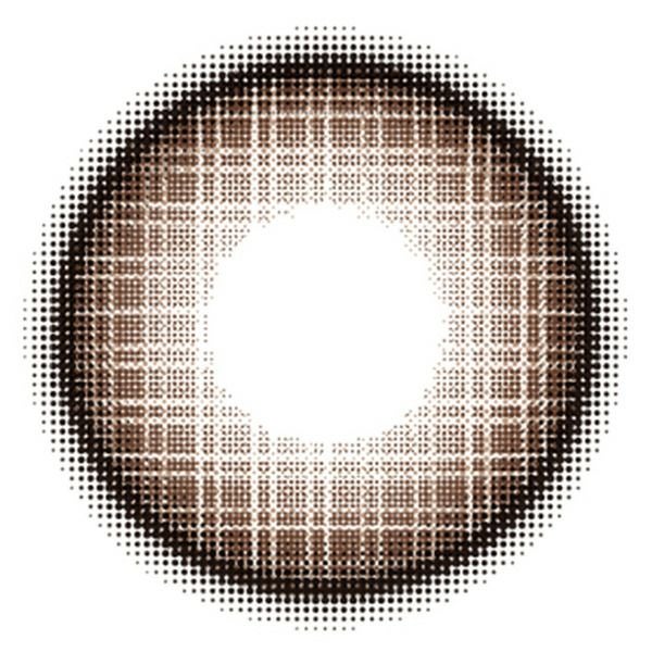 フルーリー マンスリー by カラーズ（Flurry 1month by colors）ワッフルチェックブラウンレンズ画像|コスプレカラコン通販アイトルテ