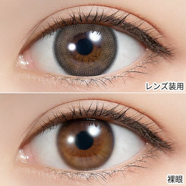 フェリアモ マンスリー（Feliamo 1month）アーモンドプードル装着画像|コスプレカラコン通販アイトルテ