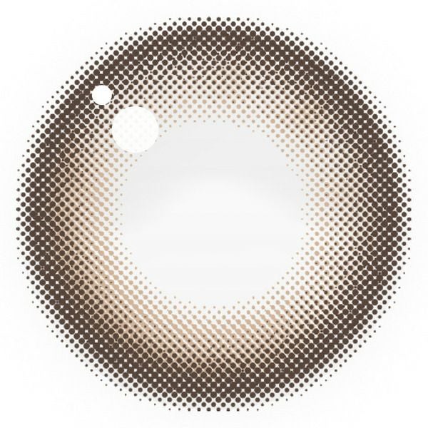 エバーカラー マンスリー（Ever Color 1Month）ミルクブラウニーレンズ画像|コスプレカラコン通販アイトルテ