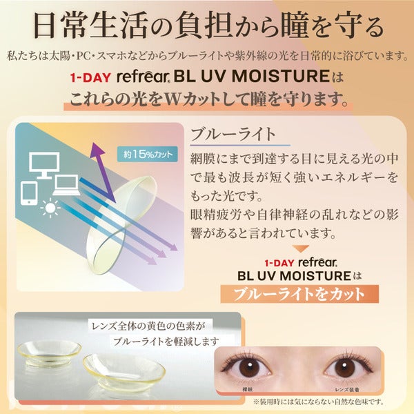 ワンデーリフレアBL UVモイスチャー（1DAY refrear BL UVモイスチャー）商品画像|コスプレカラコン通販アイトルテ