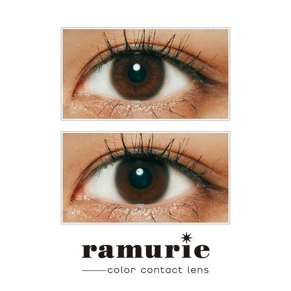 【アウトレット】【6枚入】ラムリエ（ramurie）コメットピンク装着画像|コスプレカラコン通販アイトルテ