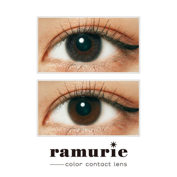 【アウトレット】【6枚入】ラムリエ（ramurie）ティアーグレー装着画像|コスプレカラコン通販アイトルテ