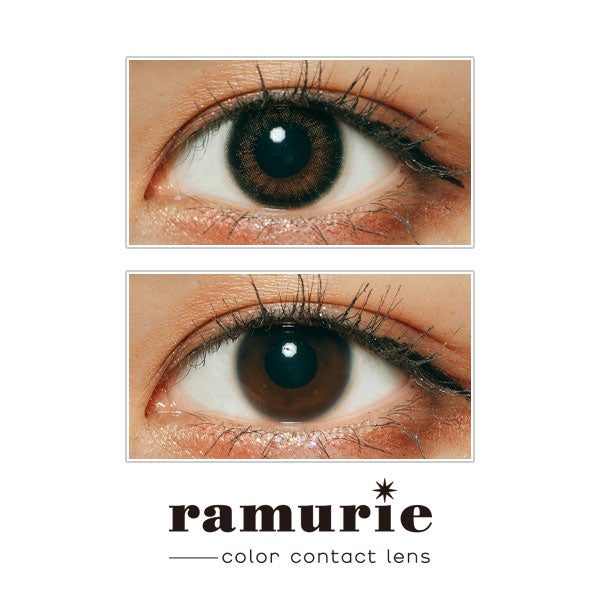 【アウトレット】【6枚入】ラムリエ（ramurie）ウルフルブラック装着画像|コスプレカラコン通販アイトルテ
